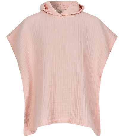 Lille Kanin Bådeponcho - Musselin - Rose Smoke
