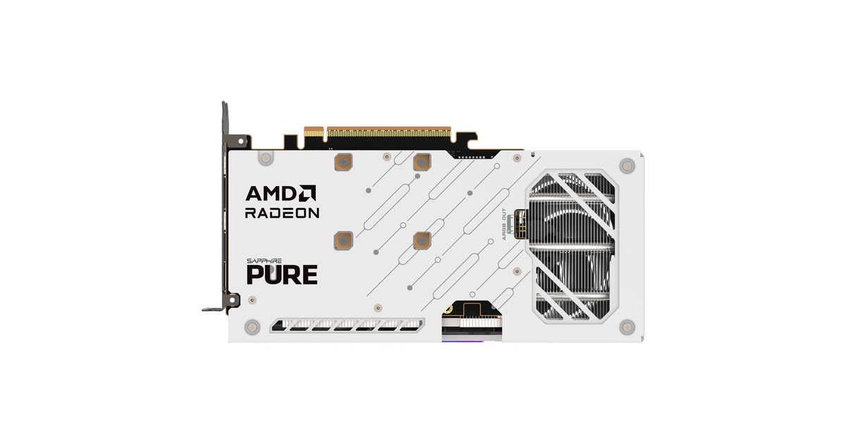 SAPPHIRERadeon RX 9060 XT PURE 16GB OC grafische kaart  (1x DisplayPort, 2x HDMI)
