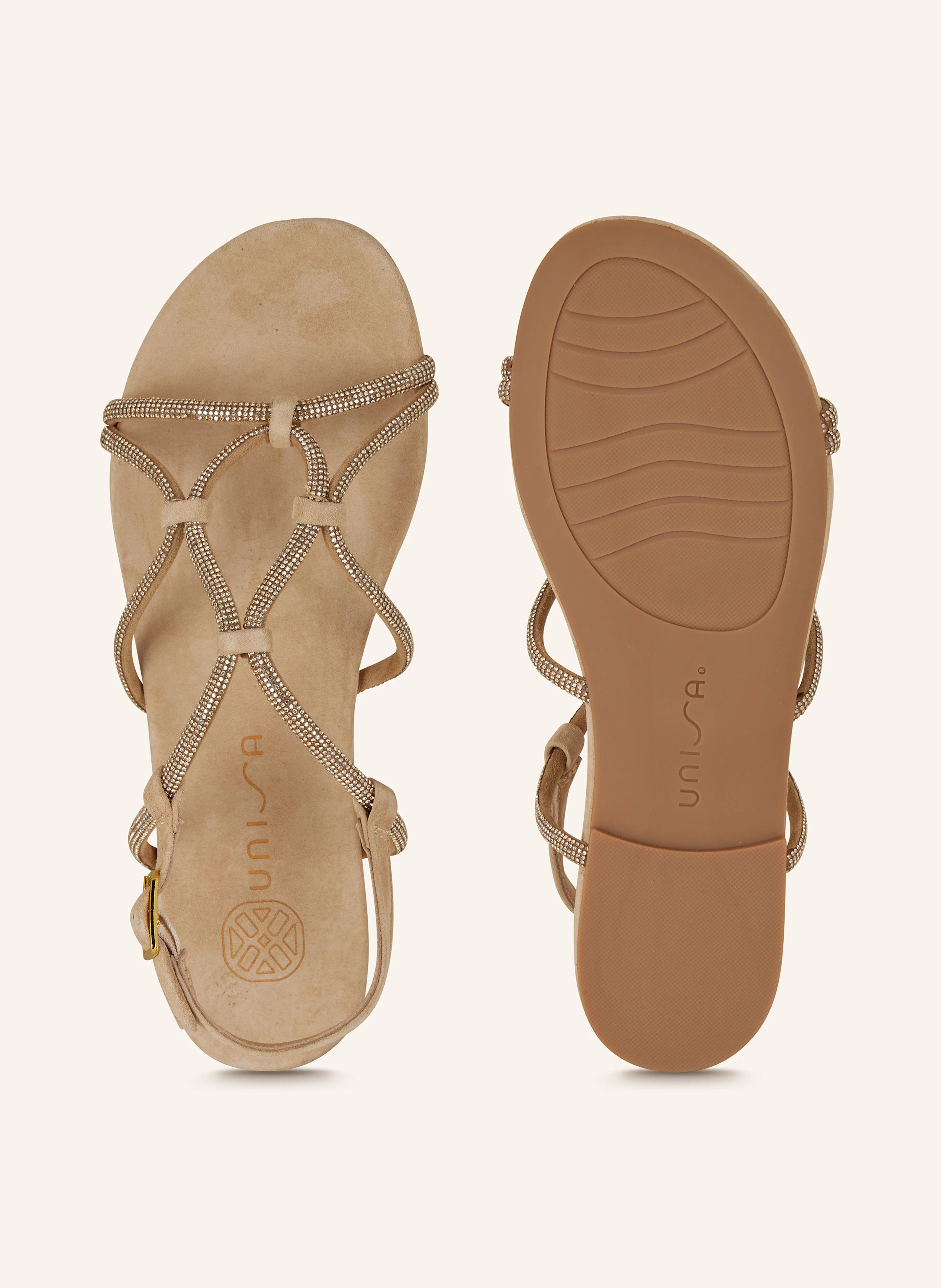 UNISA Sandalen COOPER mit Schmucksteinen