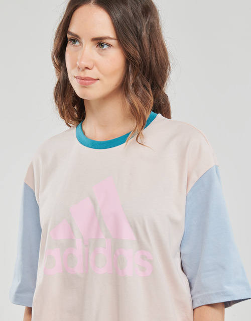 Adidas Sportswear - BL BF TEE - Beige / Bleu