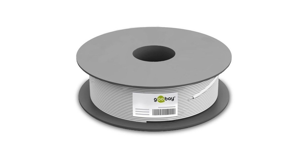 goobayPatchkabel Cat.6 S/FTP, Outdoor  (Zwart, 100 meter)