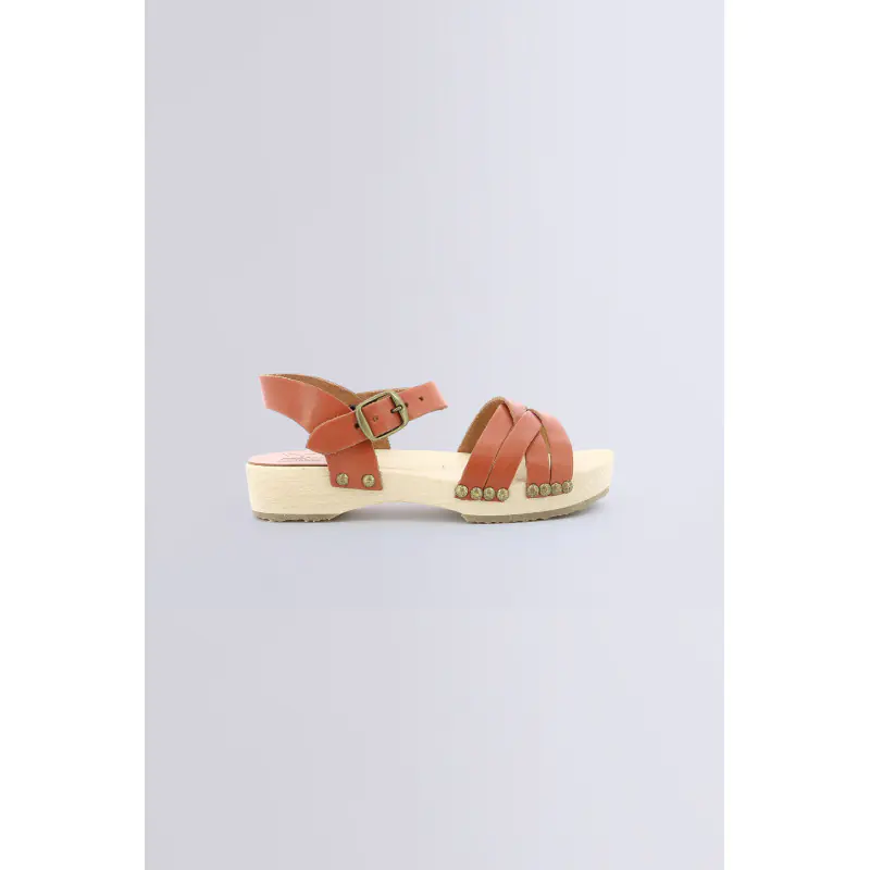 SOLAR CAMEL BRIQUE SANDALES Cuir Fille