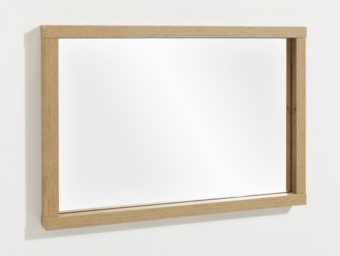 Wandspiegel MUNDI 80 x 60 cm Eiche-Riviera-Dekor