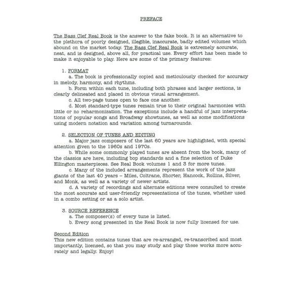 Hal Leonard Real Book 2 Bass Clef