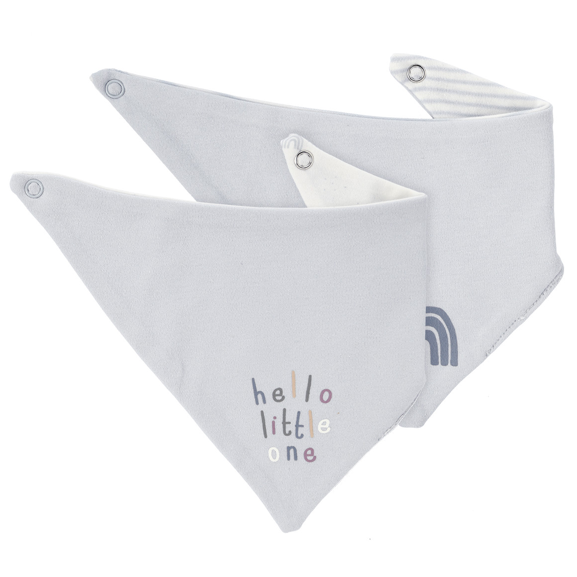 Topomini Pure Collection 2 Baby Bandanas Born 2025 hellblau