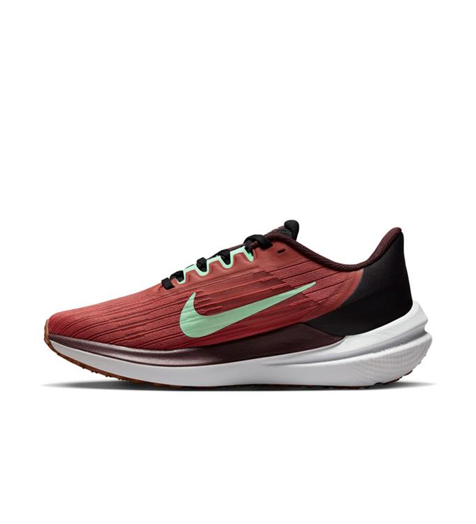 NIKE AIR WINFLO 9 WOMENS ROAD RUN CANYON-RUST-MINT-FOAM-BURGUNDY