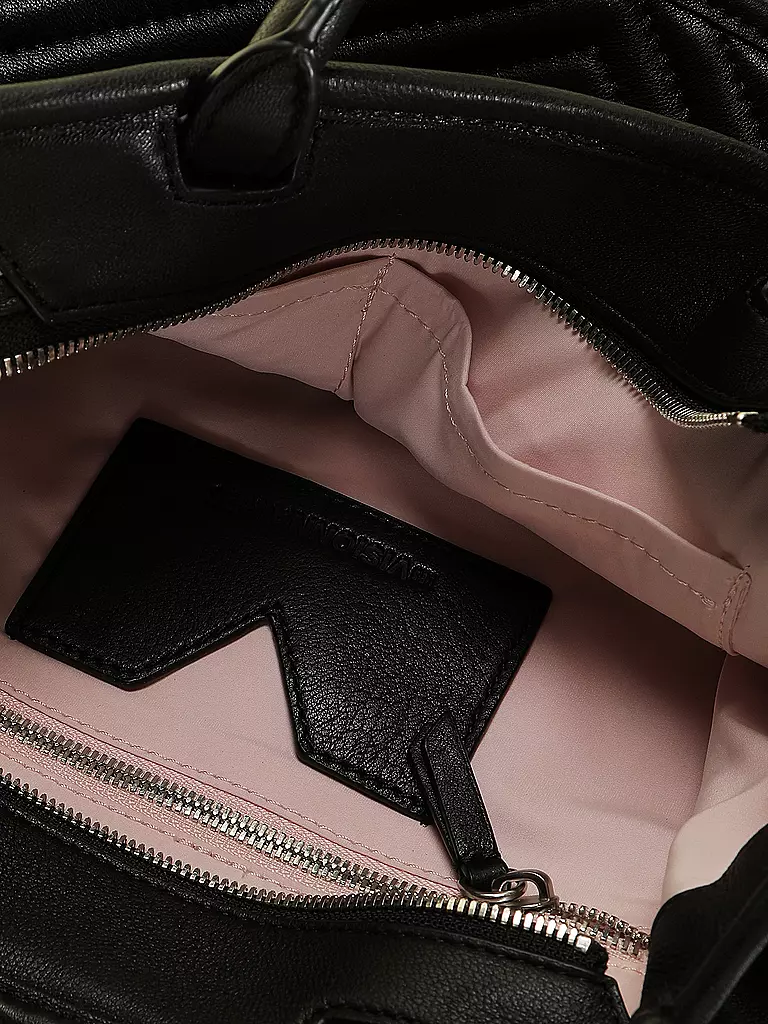 LES VISIONNAIRES Ledertasche - Tot Bag LENA QUILTING schwarz
