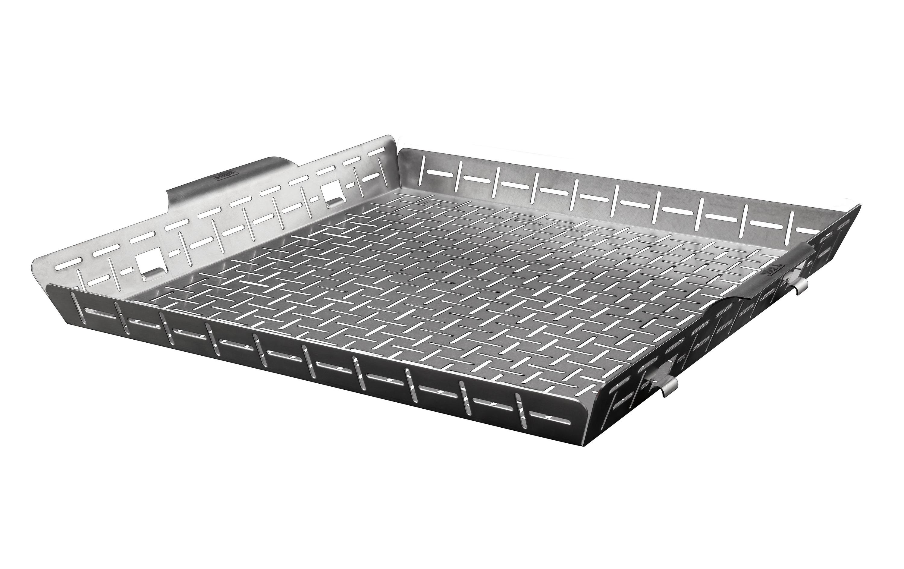 Grillkorb Weber Crafted, Gourmet BBQ System, grossBratkorb aus hochwertigem Edelstahl