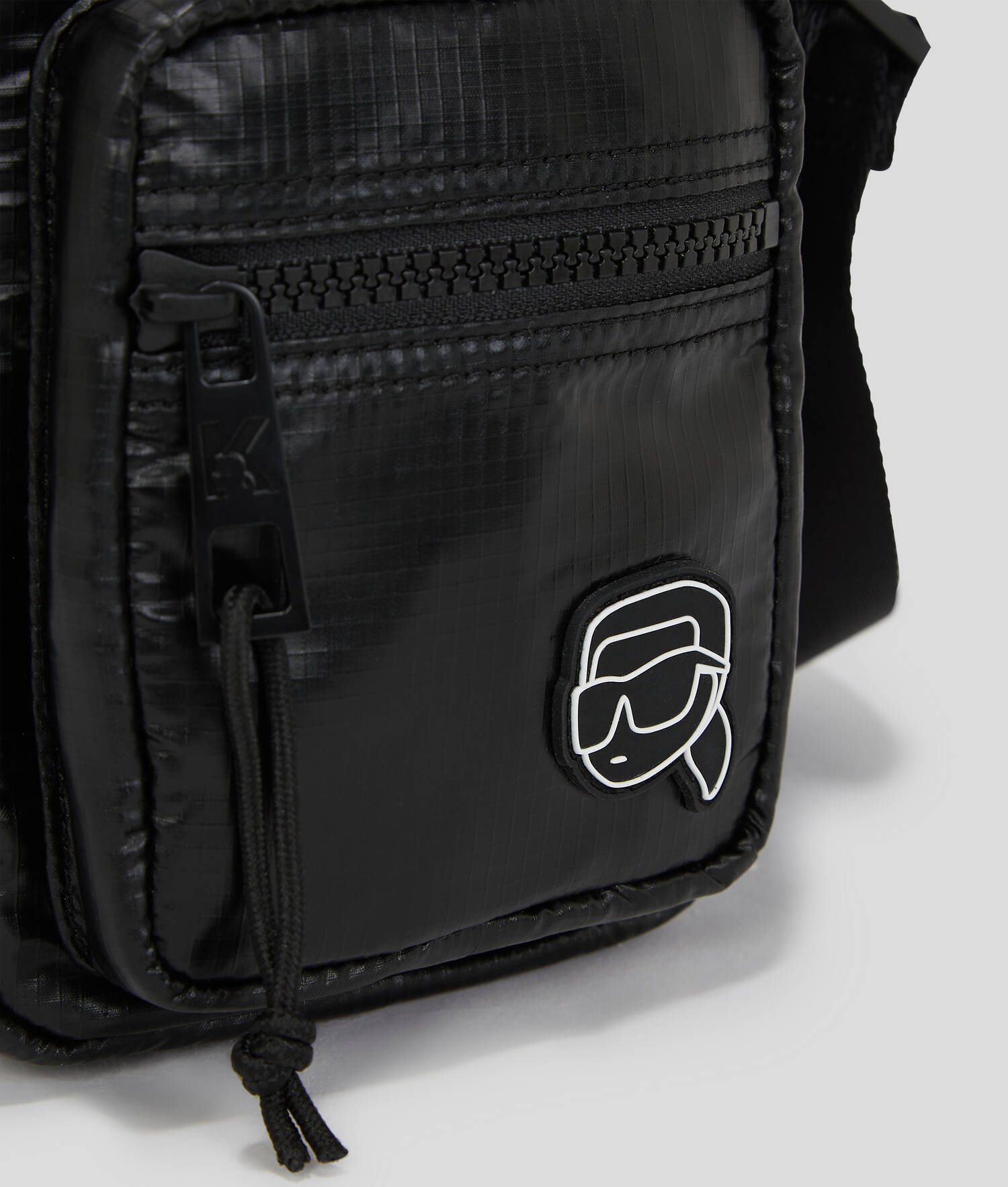 SAC BANDOULIÈRE NYLON MATELASSÉ IKON K - Noir