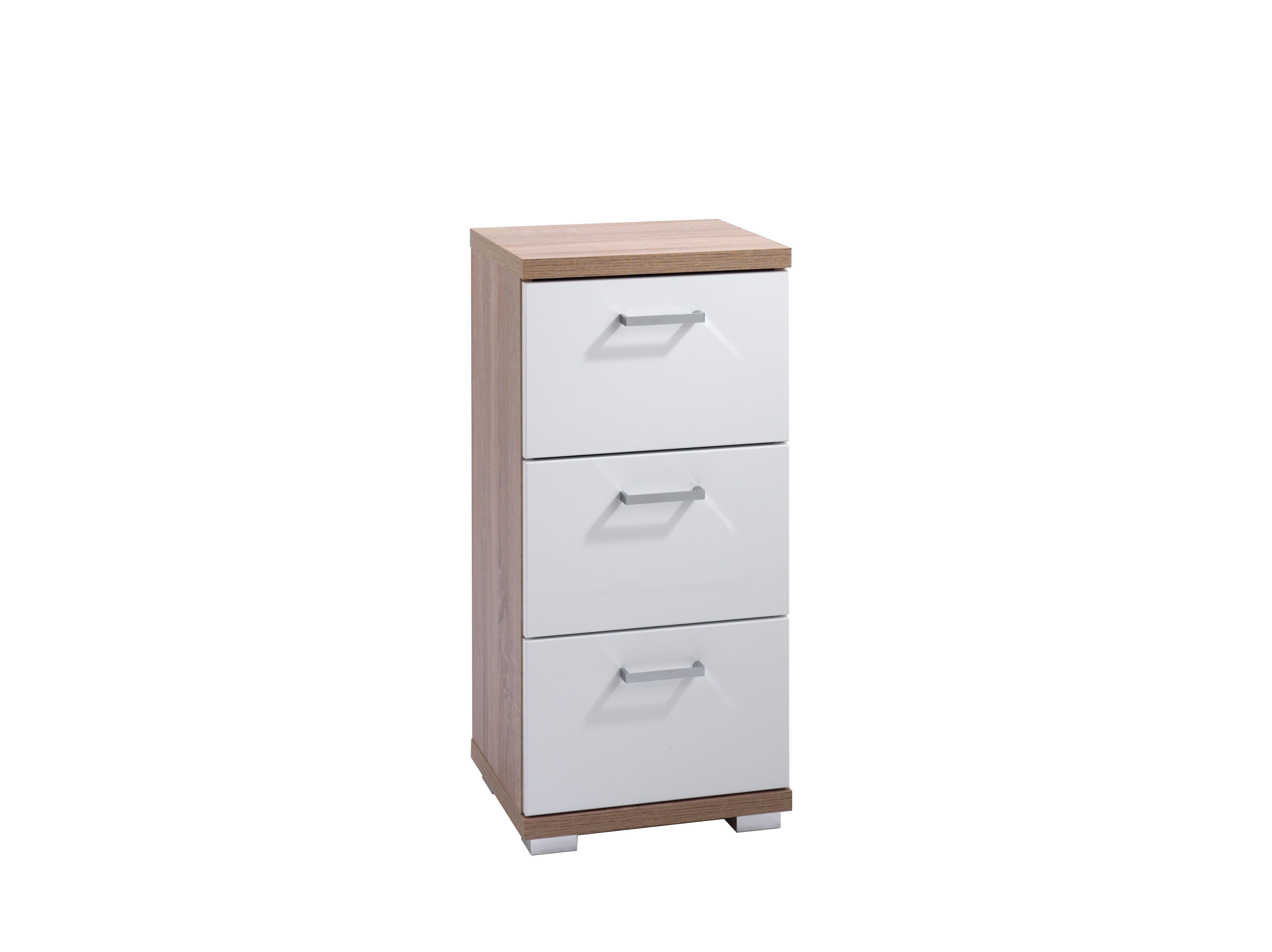 byLIVING Badezimmer Kommode NEBRASKA, Breite 35,5 cm, Artisan Eiche/weiß