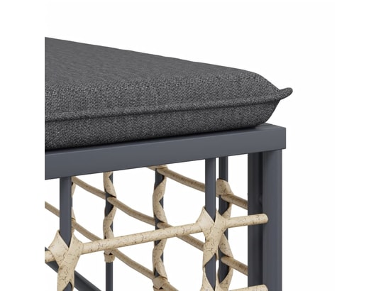 LES TENDANCES - Salon extérieur Salon de jardin-gris-4 places-72x72x66-482890