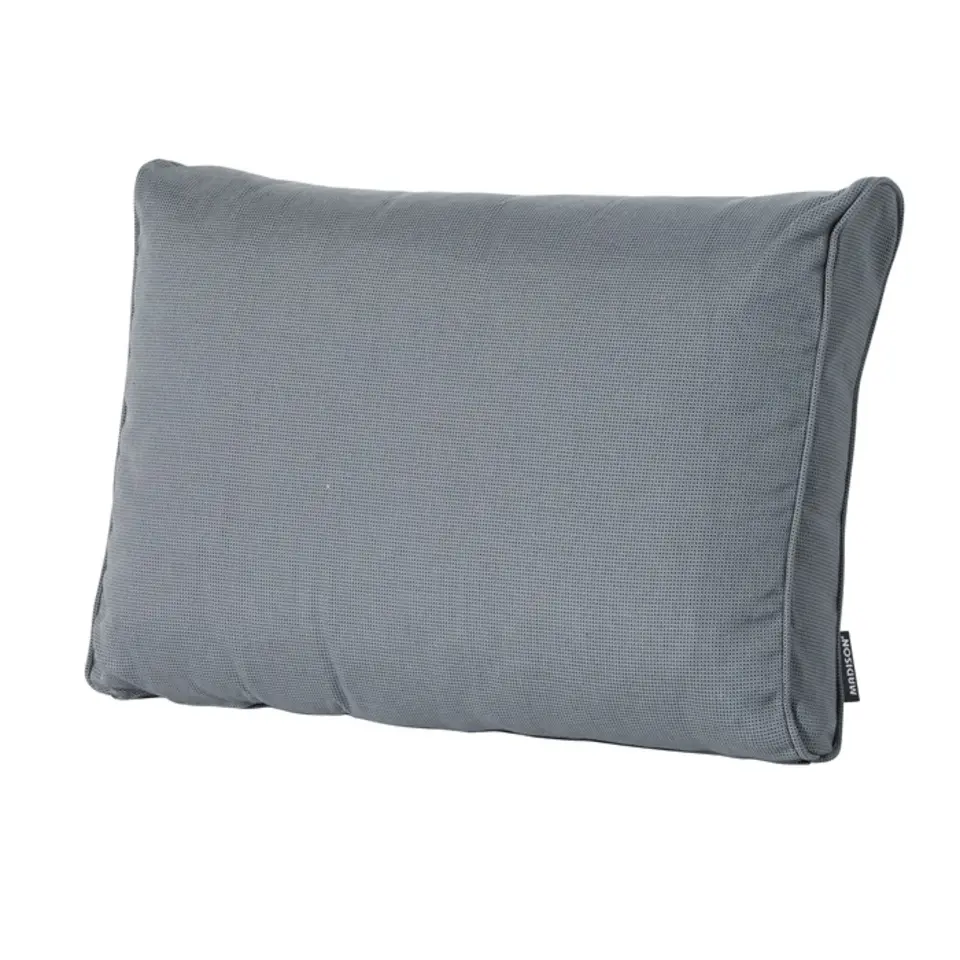 Madison - Lounge Rugkussen Rib grey - Ca. 40x60 cm - Set van 2