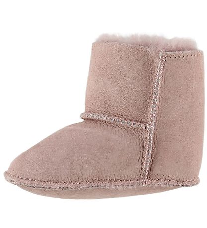 En Fant Lamm-Krabbelschuhe Mit Futter - Rosa