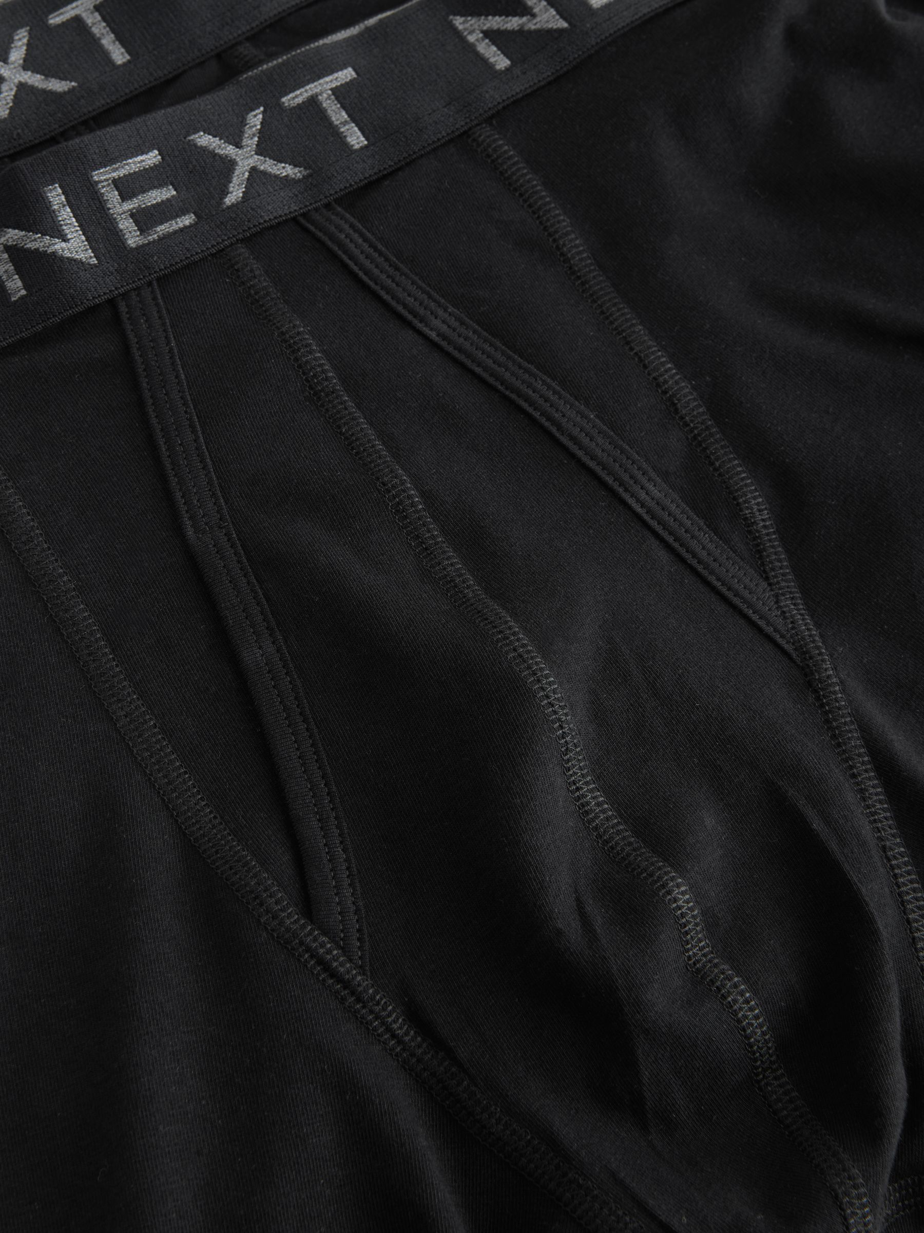 Zwart - Verpakking van 5 - Sportboxershorts met A-voorkant en langere pijpen