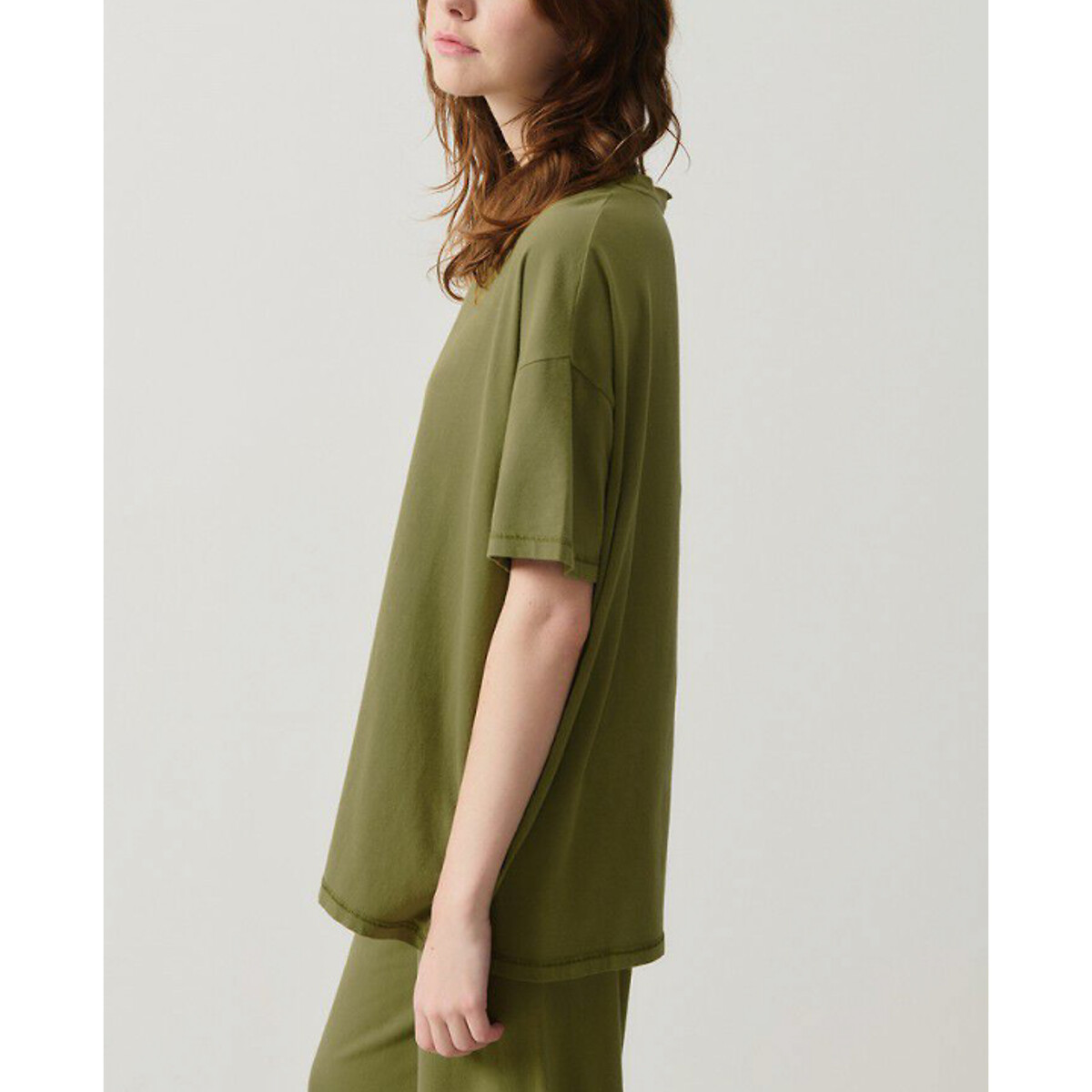 AMERICAN VINTAGE<br>Camiseta de manga curta com decote canoa PYMAZ