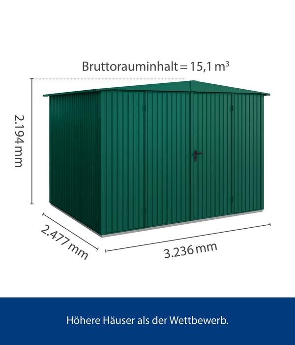 Hörmann Berry-Gerätehaus Classic-S Typ 3,