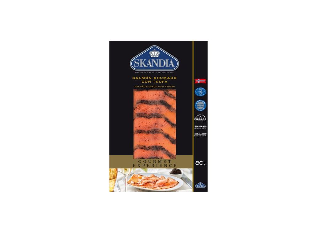 SALMÃO FUMADO SKANDIA COM TRUFA 80G