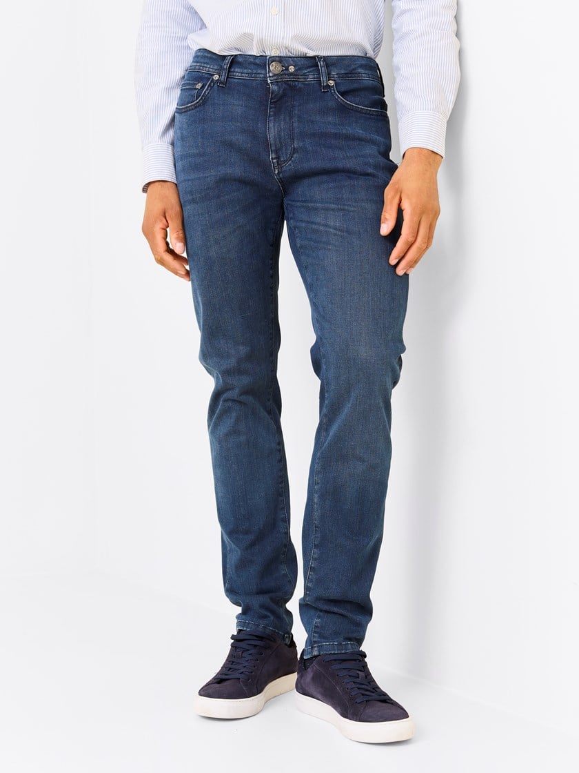 Alain Deep Blue Hyper Stretch Jeans Light Stonewash   Us