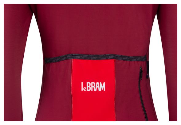 Maillot Manches Longues Femme LeBram Allos Bordeaux Coupe Ajustée