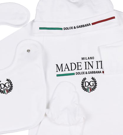 Dolce & Gabbana Gave?ske - Heldragt/Hue/Savlesm?k - Hvid
