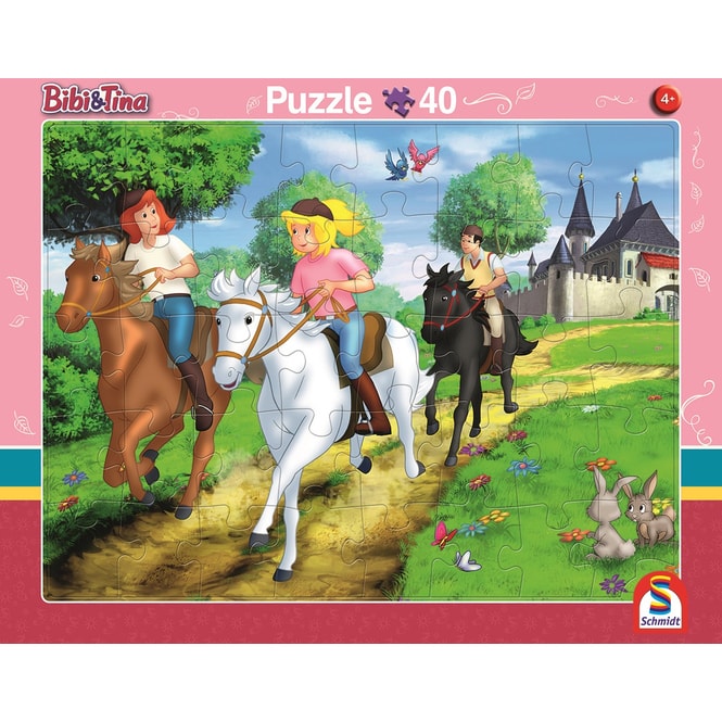 Rahmenpuzzle - Bibi & Tina - Ausritt - 2er Set