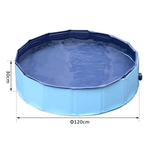 Piscina rígida para animais de estimação PawHut, azul