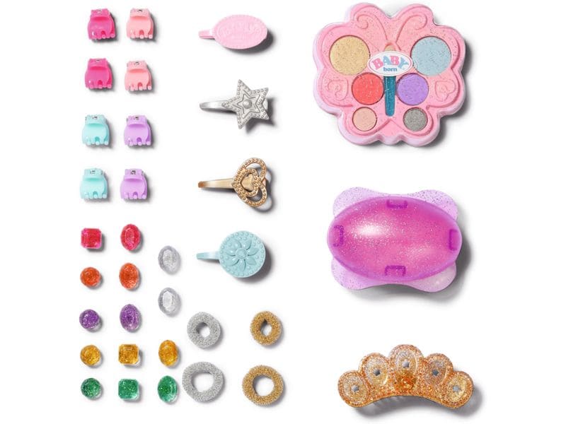Baby Born Puppe Sister Styling Head 27 cm Frisier- und Schminkkopf mit 33 Accessoires für angehende Mini-Stylisten