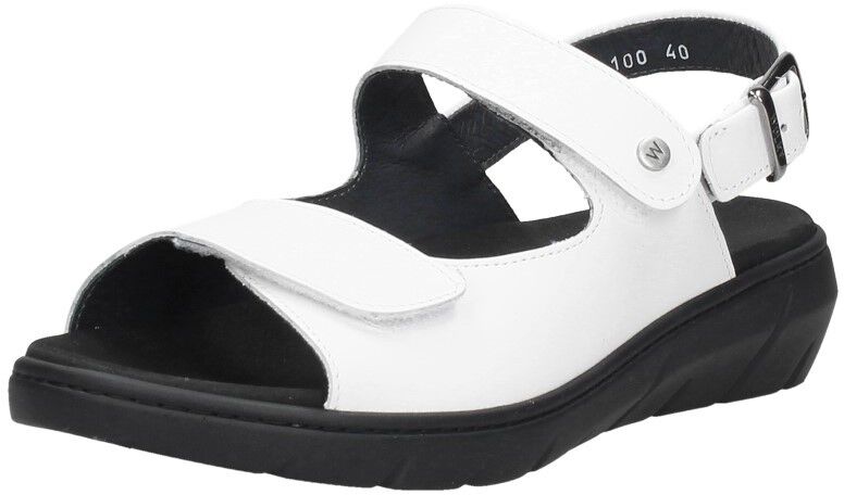 Wolky Sandalen Plat wit