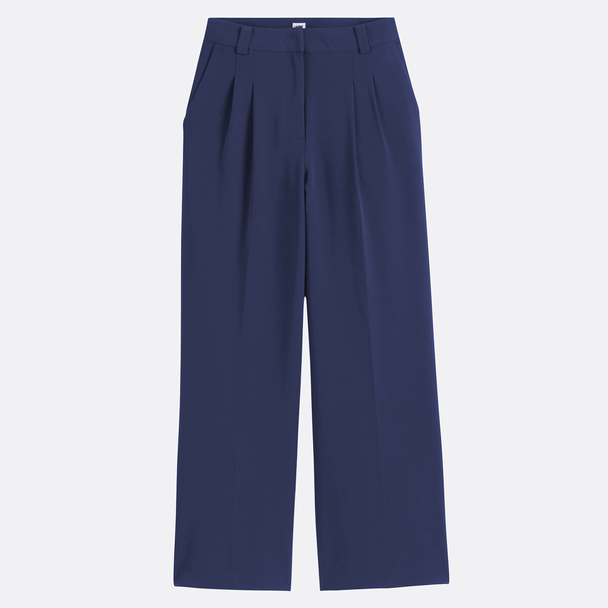COLEÇÕES LA REDOUTE<br>Calças largas com pregas