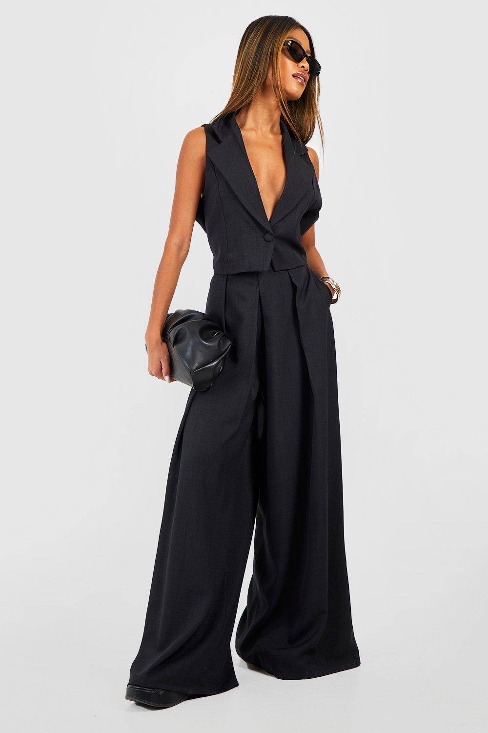 boohoo Gilet ajusté effet lin, coupé court