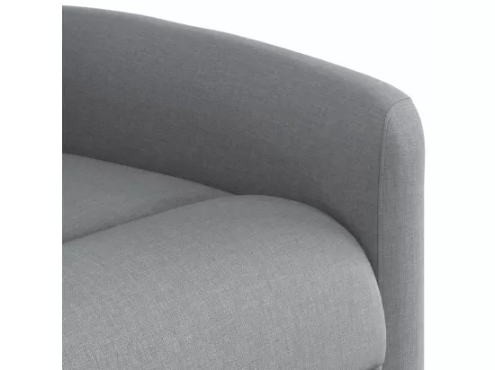 Fauteuil de massage inclinable Gris clair Tissu