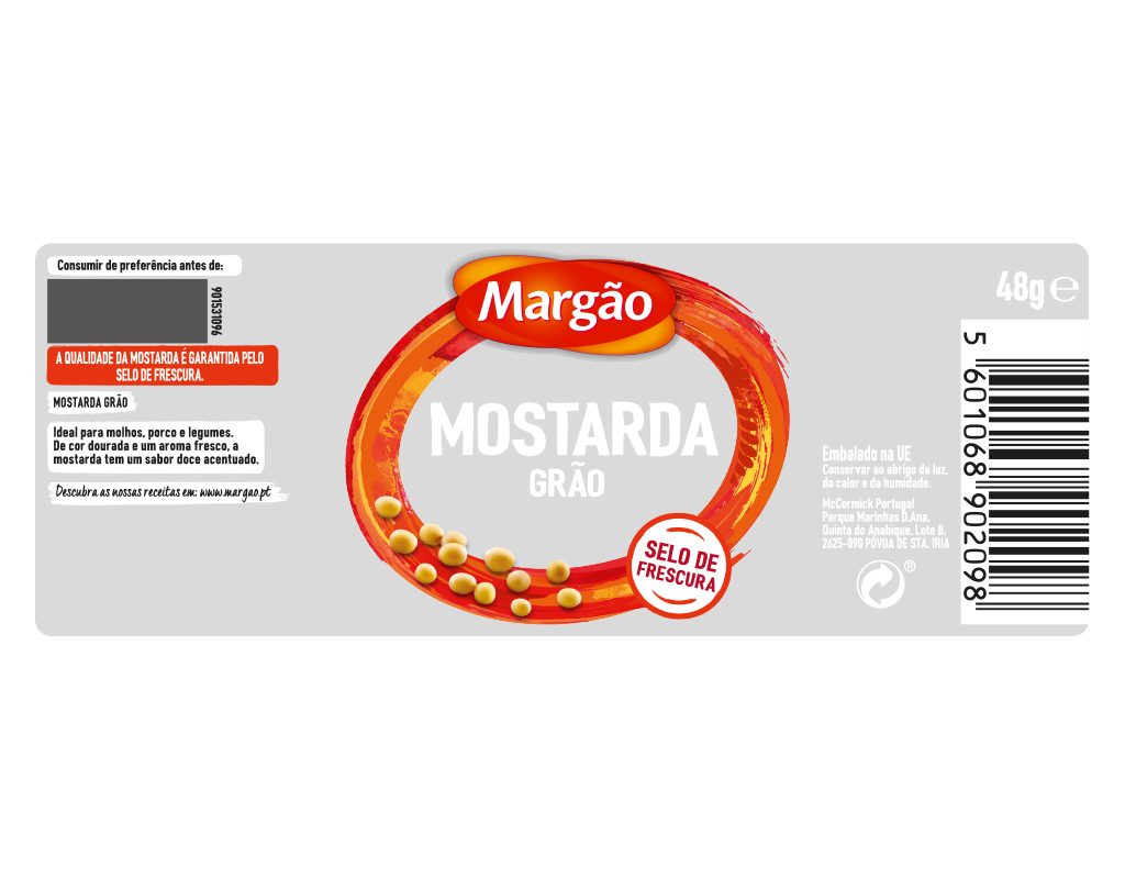 MOSTARDA MARGÃO GRÃO FRASCO 48G