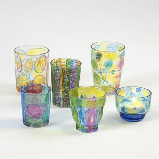 Glas- og porcelænstusch - Halvdækkende - 12 stk.