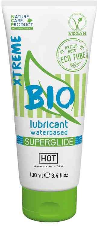 Hot Bio Superglide Xtreme Waterbasis Glijmiddel - 100 Ml