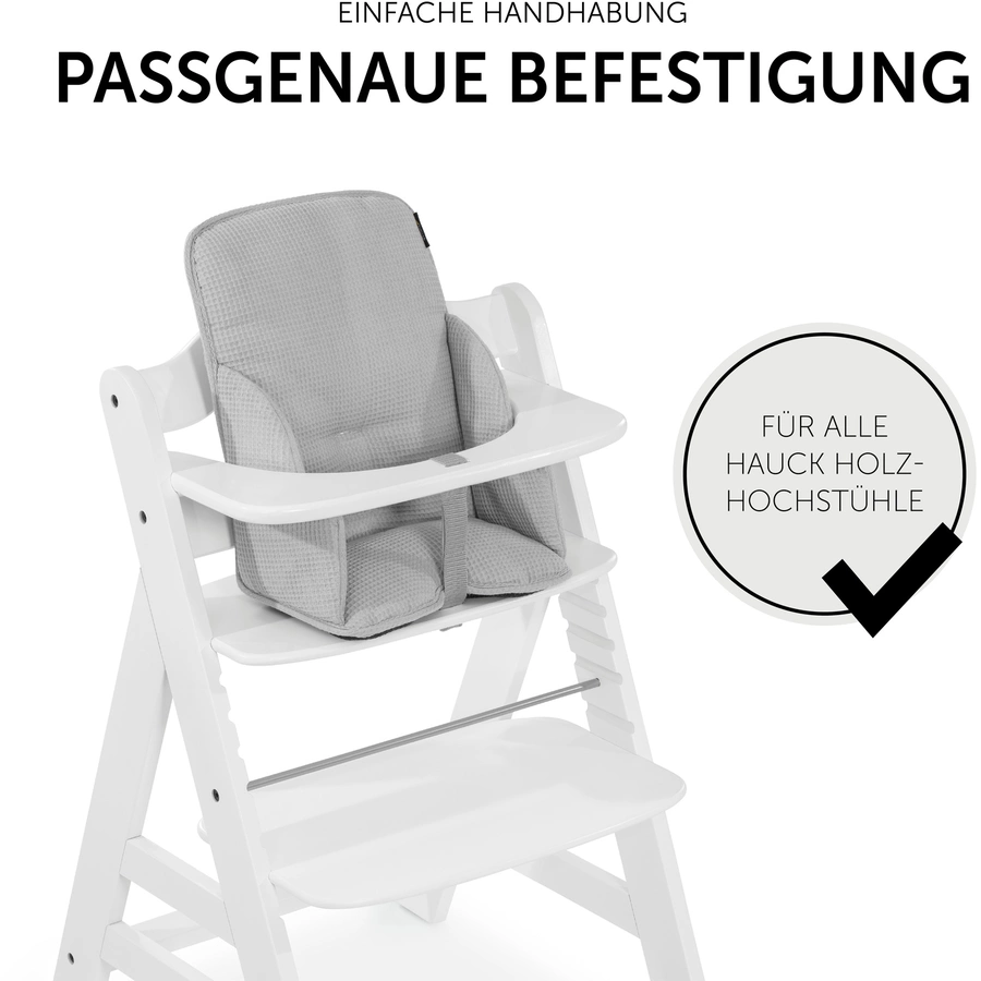hauck Hochstuhlauflage Alpha Cosy Select Waffle Piqué Grey