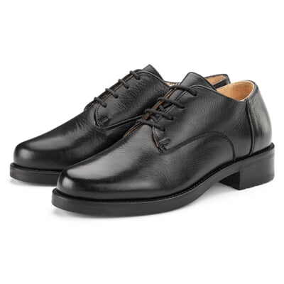 Damen-Schnürhalbschuh, Schwarz