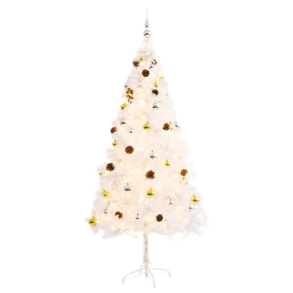 vidaXL - Kerstboom - Wit - 180 x 90 cm