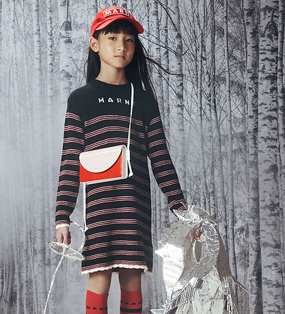 Marni Skuldertaske - Rosa/Sort/R?d