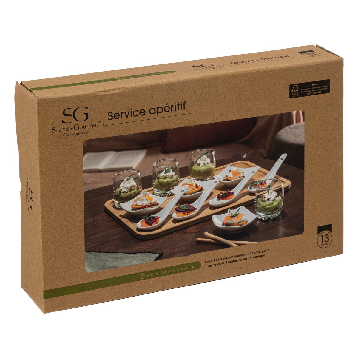 SET APERITIF BAMBOU 13 PIECES