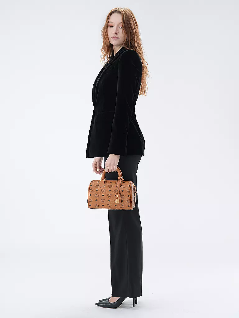 MCM Tasche - Henkeltasche ELLA VISETOS BOSTON Small braun