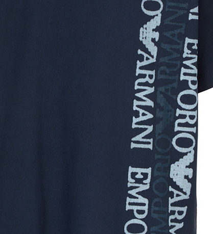 Emporio Armani T-shirt - Blåck Iris m. Print