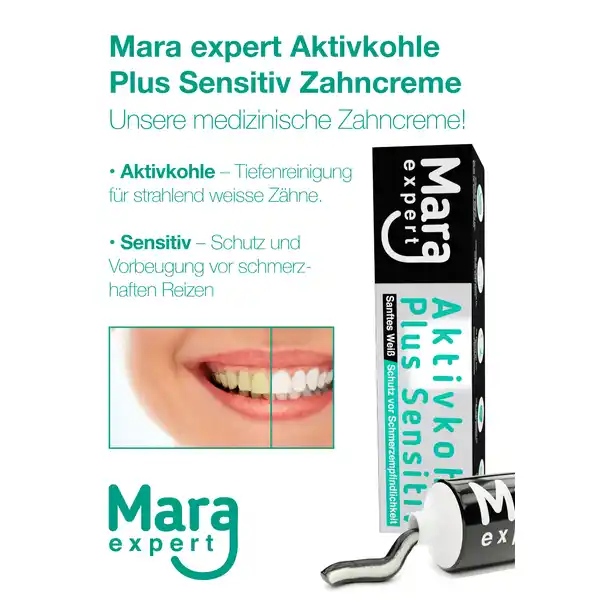 Aktivkohle Plus Sensitiv Zahnpasta