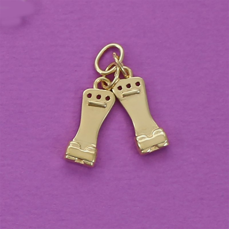 Pendentif paire de maniques de gymnastique - Plaqué or