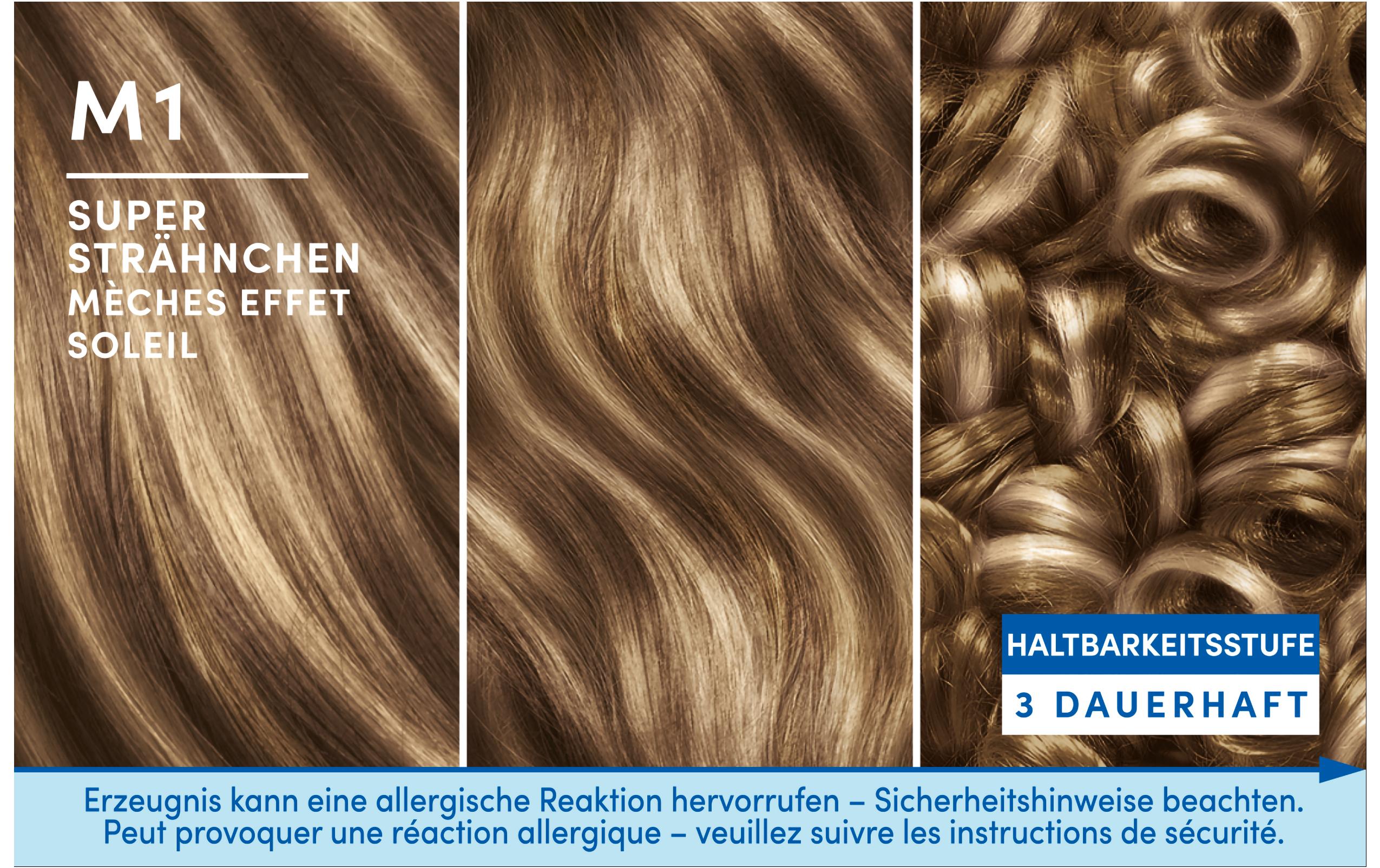 Haarcoloration Super Strähnchen M1Haarcoloration mit Anti-Schädigung-System sorgt für weniger Haarbruch