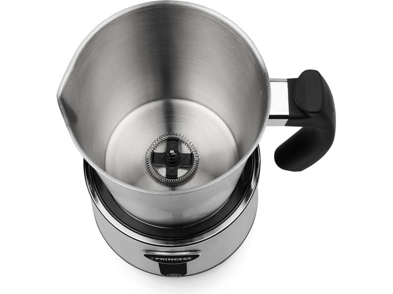 Princess Milchschäumer 500 ml, Silber Elektrischer Milchaufschäumer