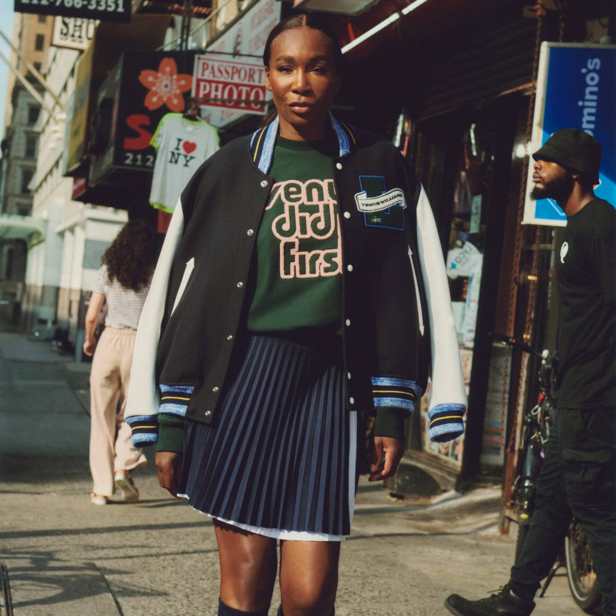 Lacoste x Eleven by Venus extraweite College-Jacke Lacoste X EleVen by Venus Williams - Blau - Lacoste - Unisex