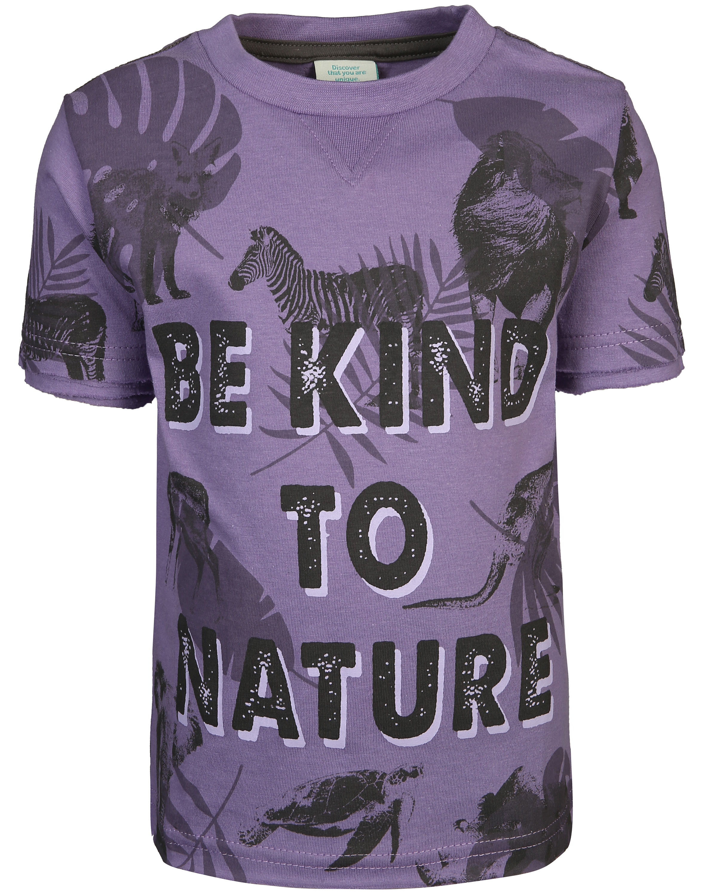 T-Shirt BE KIND TO NATURE in lila