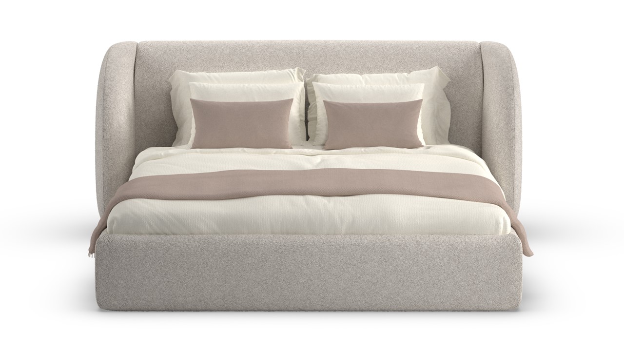 Bed Cove - Fine bouclé light grey