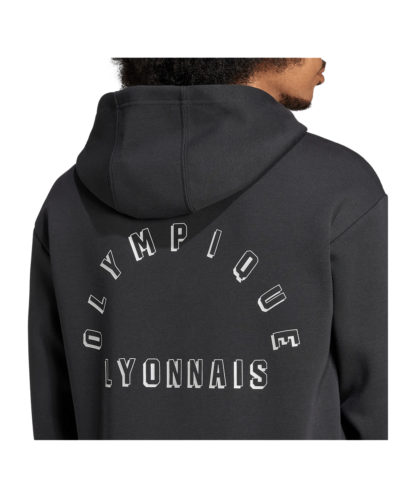 adidas Olympique Lyon Anthem Jacke Schwarz