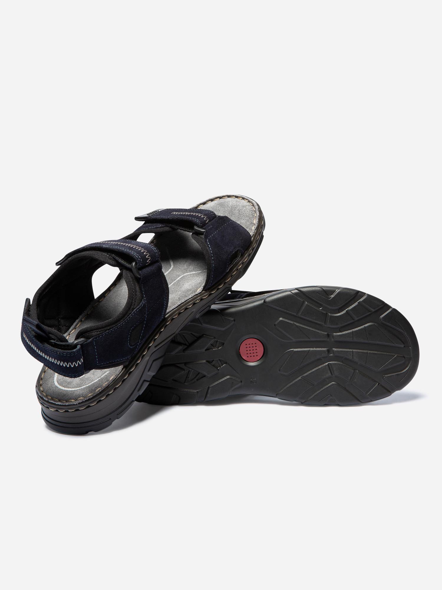 Sandales Homme Semelle Ortholite Cuir Marine